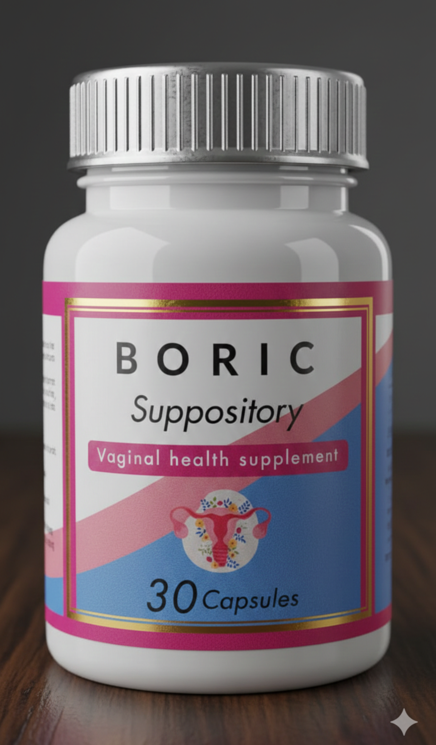 Natural Boric Acid Suppositories for Optimal Vaginal pH balance, odor control, freshness, vaginal health)