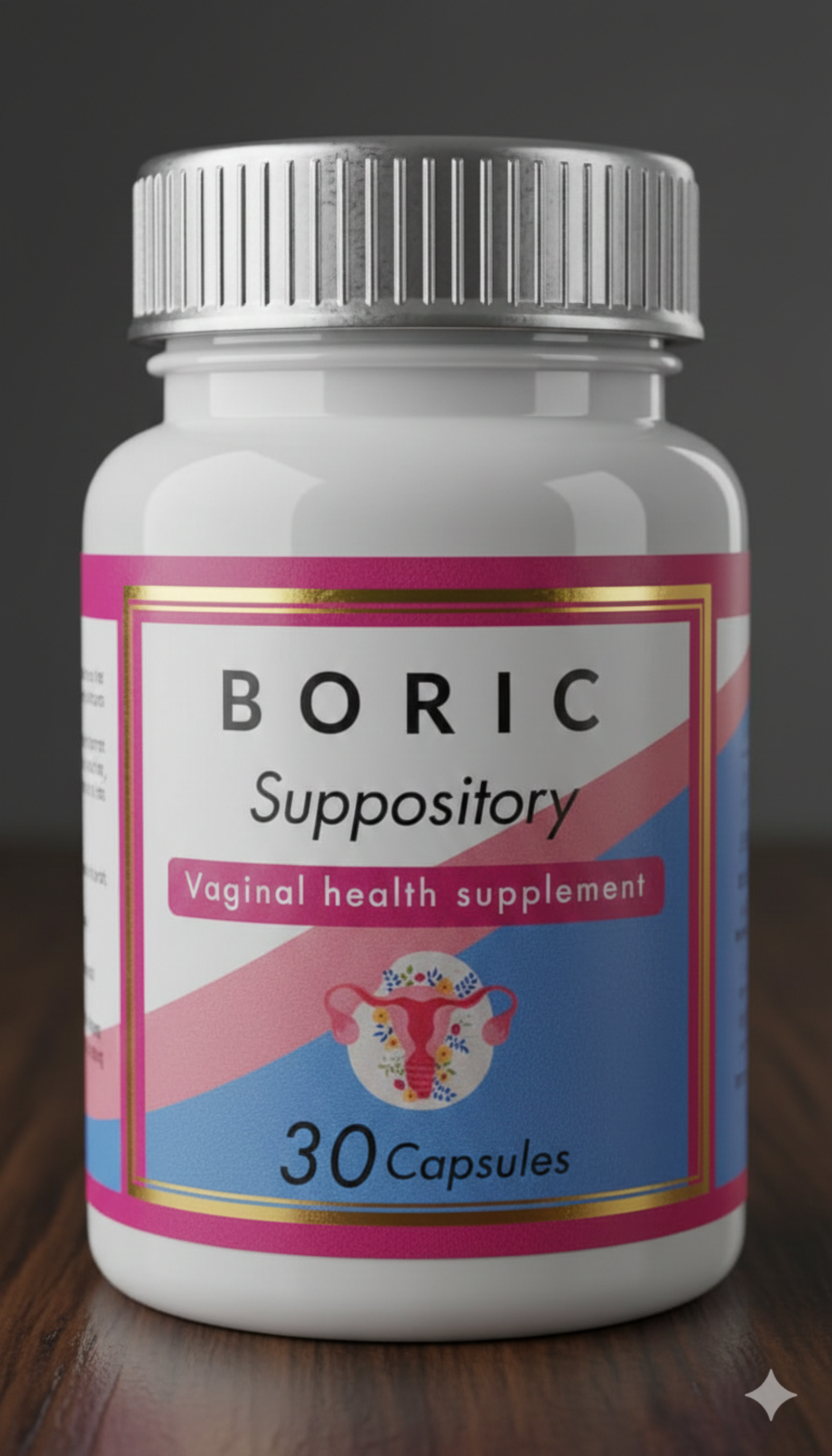 Natural Boric Acid Suppositories for Optimal Vaginal pH balance, odor control, freshness, vaginal health)