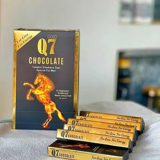**Gold Q7 Chocolate** for Men, Premium Natural Herbal Supplement to Boost Performance, Love, and Energy.