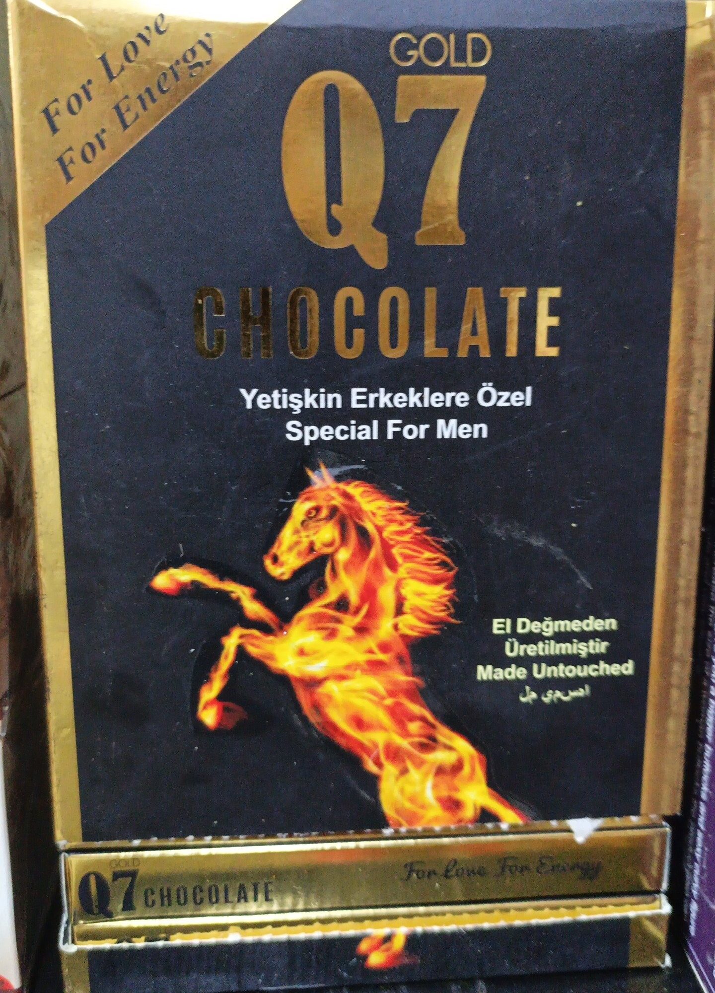 Q7 CHOCOLATE FULL BOX ,VIP VITAL HONEY AND BLACK BULL FULL BOX